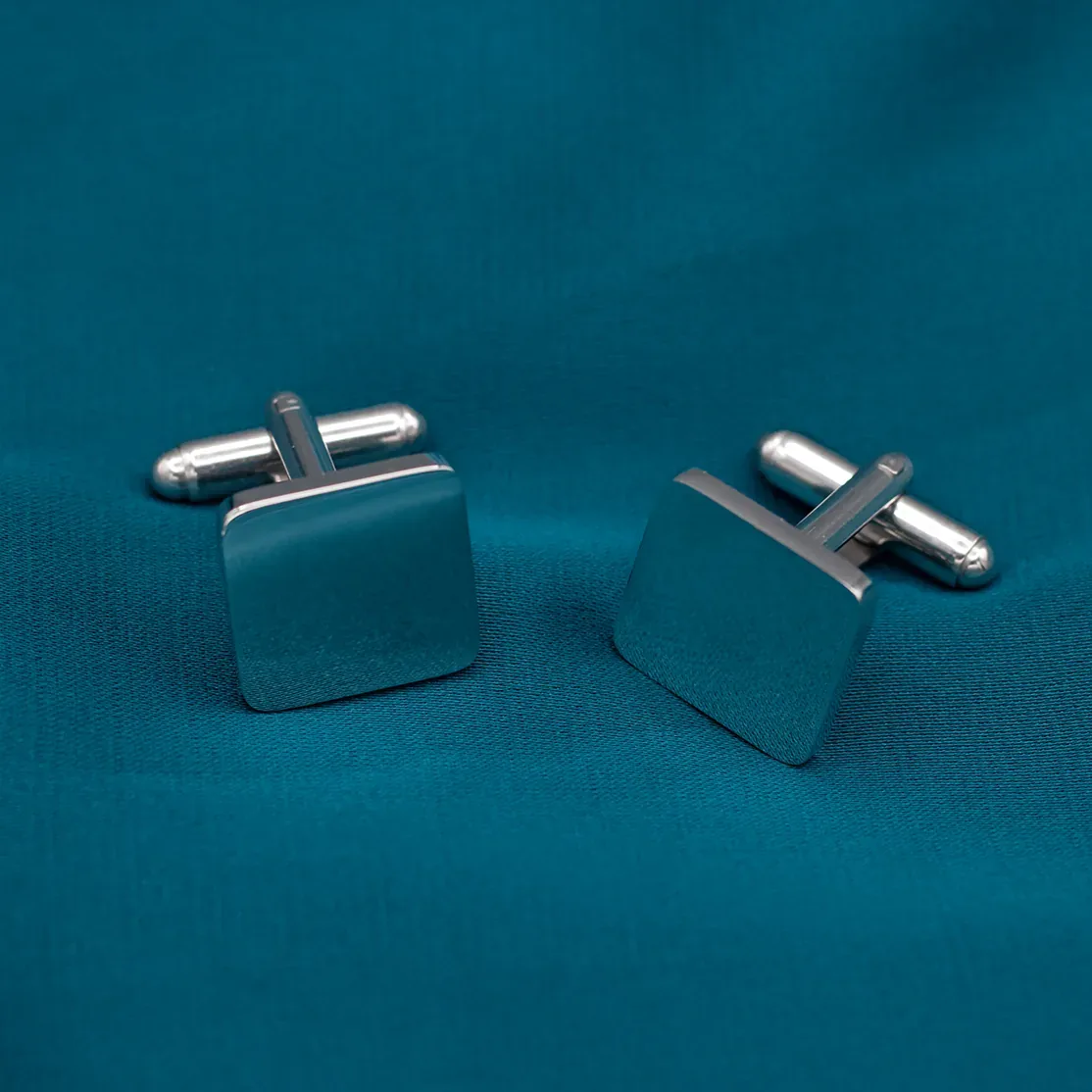 Gemelli Quadrati in Acciaio Inox