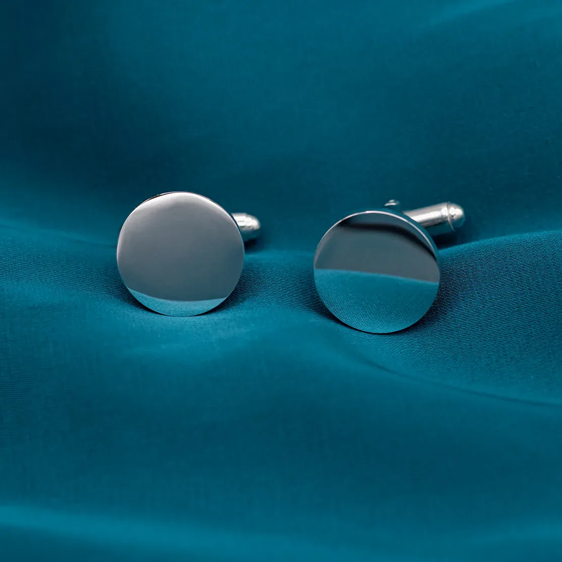 Gemelli tondi in acciaio inox