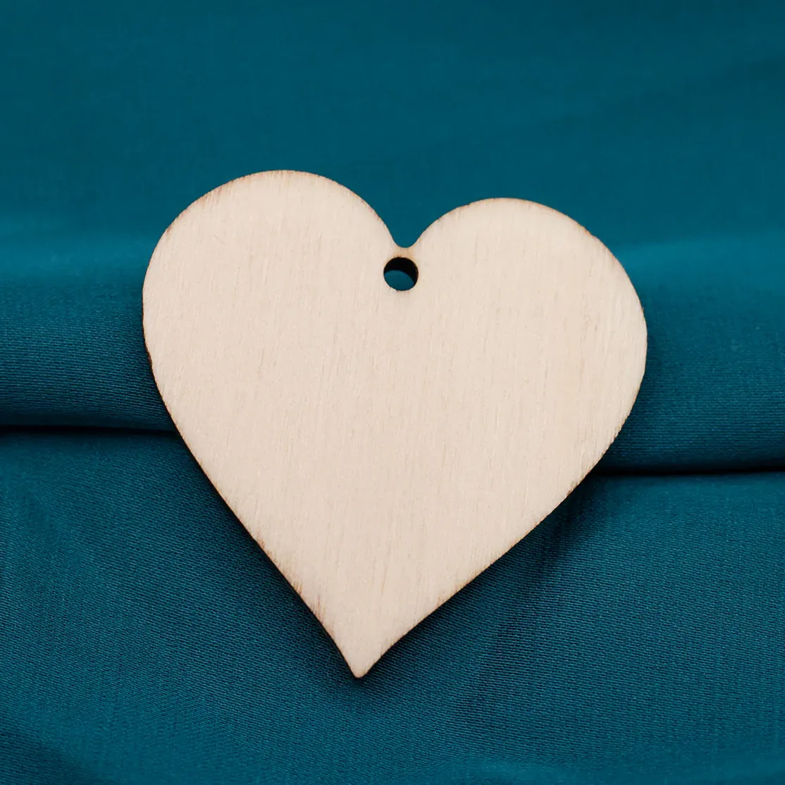 Segnaposto cuore in legno